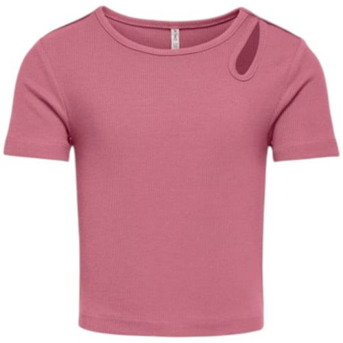 Blusa rosada sólida para niña