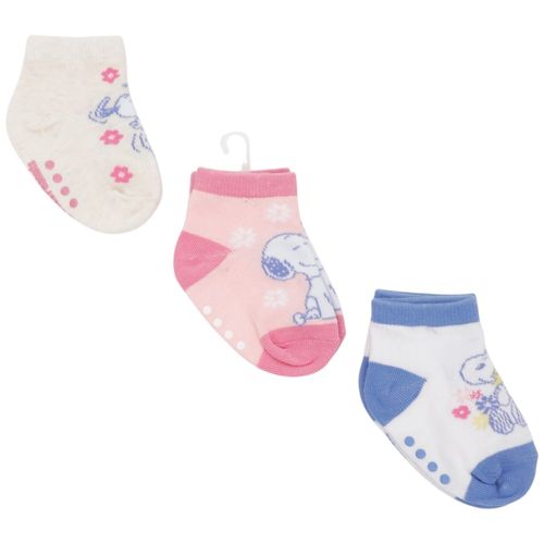 Set de 3 pares calcetines con estampado de Snoopy  para bebé niña
