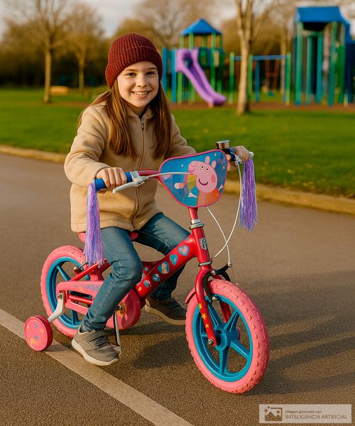 Bicicleta Peppa pig rin 12 deluxe para niña
