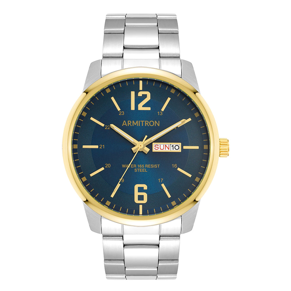 Reloj Armitron análogo de acero inoxidable plateado para hombre - Siman ...
