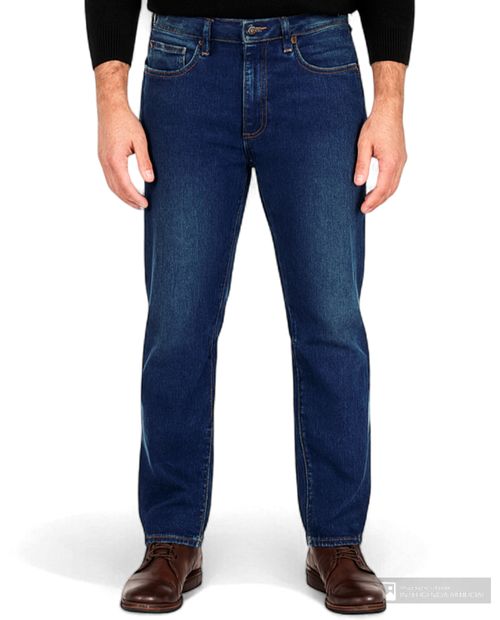 Jeans Izod slim fit azul denim para hombre