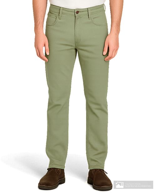 Vaqueros Izod slim fit de mezclilla verde para hombre