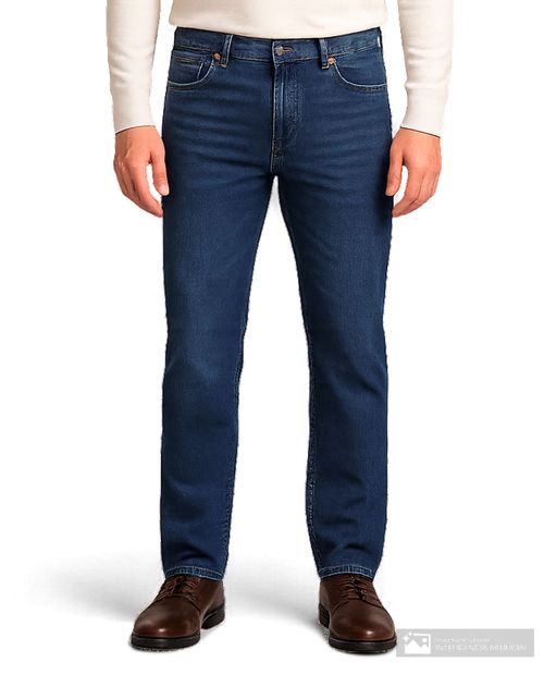 Jeans Izod slim fit azul denim para hombre