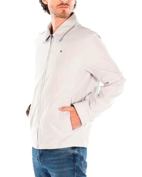 Chaqueta Tommy Hilfiger gris claro sólida para hombre
