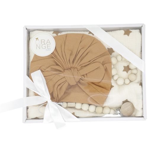 Set de regalo de 4 piezas bicolor con estampado estrellas para bebé niña