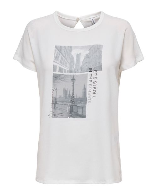 Camiseta Only estampada manga corta para mujer