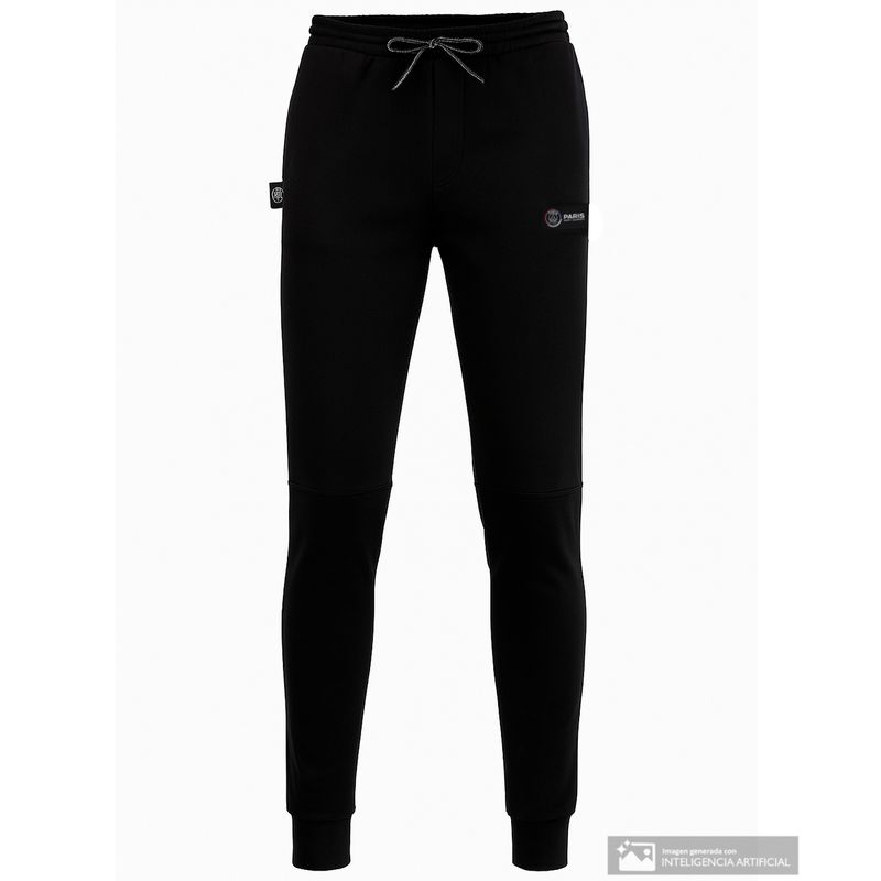 Jogger deportivo Paris ST Germain negro sólido para hombre Siman