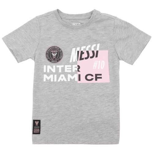 Camiseta gris Inter de Miami FC para niño
