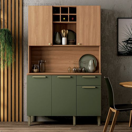 Cocina compacta Salvia 197 cm x 120 cm x 52 cm