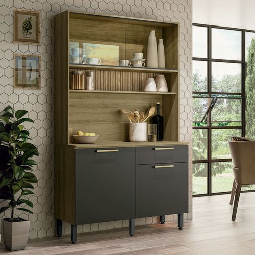 Mueble para cocina 2 puertas de vidrio Avela