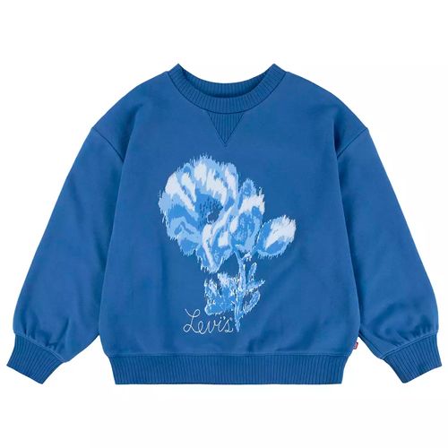Sudadera azul con estampado para niña