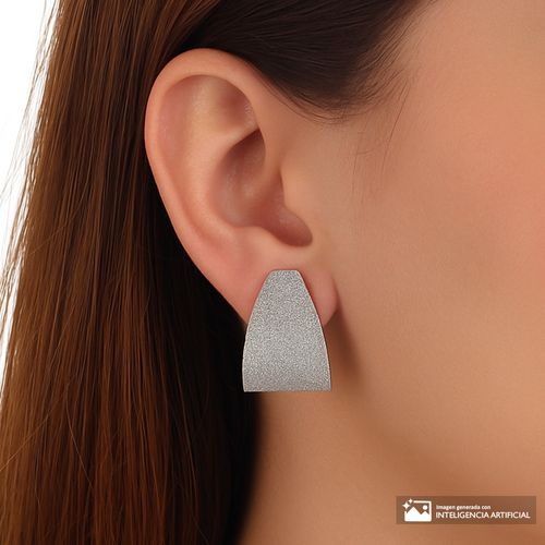 Aretes largos con brillos para mujer