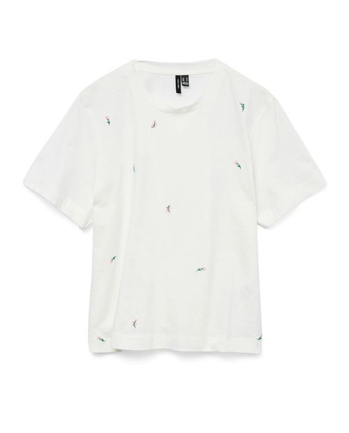Camiseta Vero Moda blanca manga corta para mujer