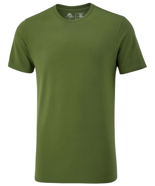 Camiseta deportiva Teammate verde sólida para hombre
