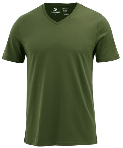 Camiseta deportiva Teammate verde sólida para hombre