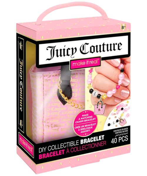 Juicy Couture Set Pulsera Coleccionable con Mini bolso DIY Incluye 35 piezas