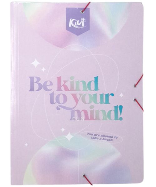 Carpeta con resortes Kiut estampada