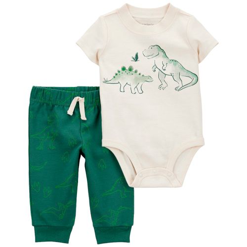 Conjunto de 2 piezas bicolor con estampado para bebé niño