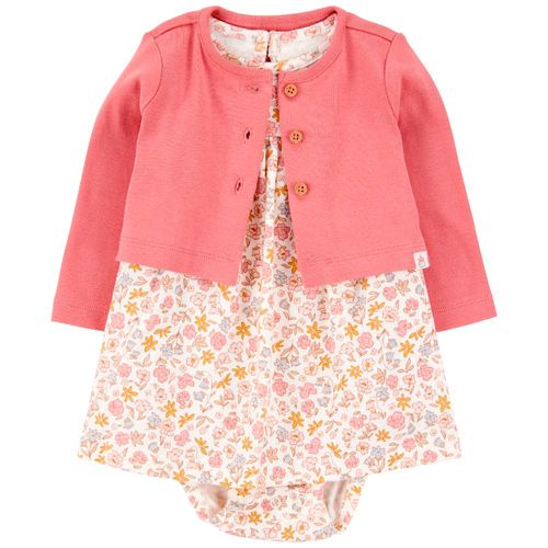 Conjunto de 2 piezas bicolor con estampado para bebé niña