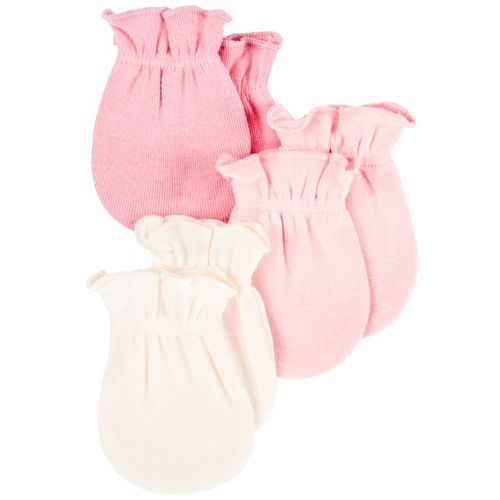 Set de pares de guantes multicolor para bebé niña