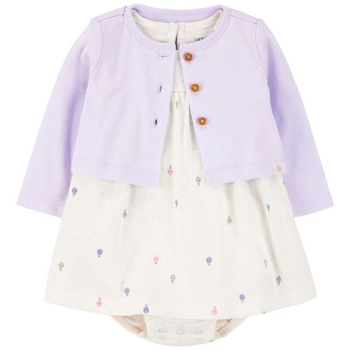Conjunto de 2 piezas bicolor con estampado para bebé niña