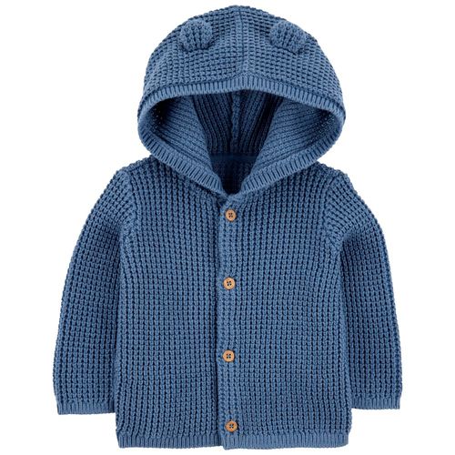 Sueter con capucha color azul para bebe niño Siman Costa Rica