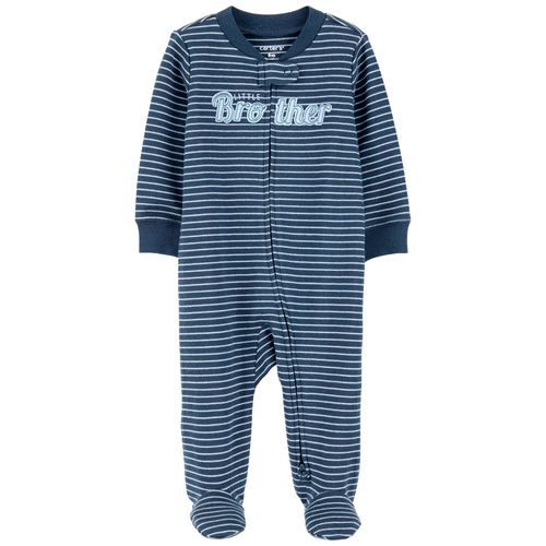 Pijama bicolor a rayas para bebé niño