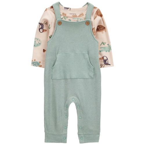 Conjunto de 2 piezas bicolor con estampado para bebé niño