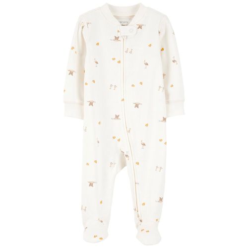 Pijama blanca con estampado para bebé niño