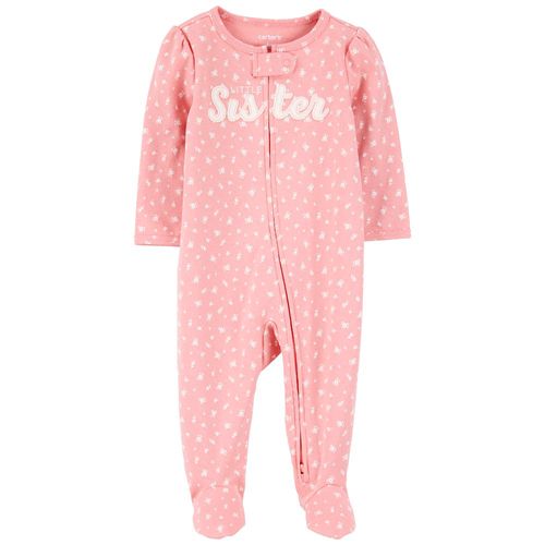 Pijama rosada con estampado para bebé niña