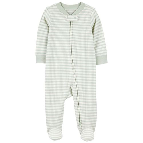 Pijama bicolor a rayas para bebé niño