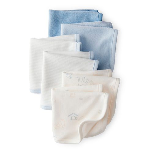 Set de 6 saliveros con estampado para bebé niño