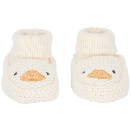 Botines de crochet blancas para bebé niño