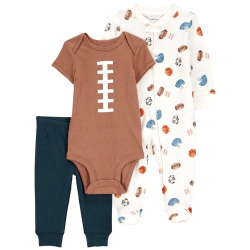 Conjunto de 3 piezas multicolor con estampado para bebé niño