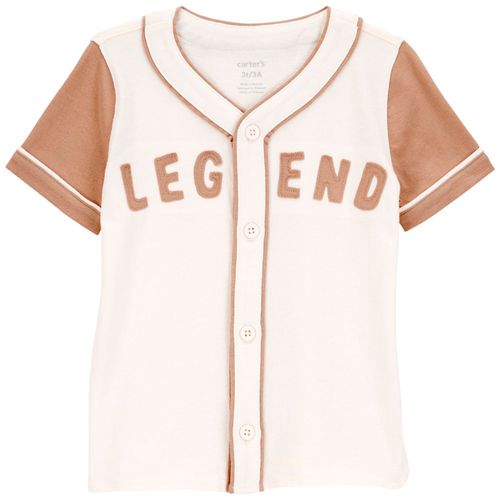 Camisa bicolor con estampado para bebé niño