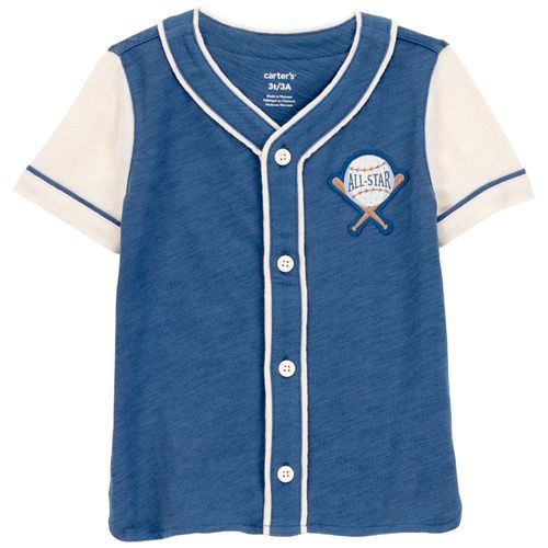 Camisa bicolor con estampado para bebé niño