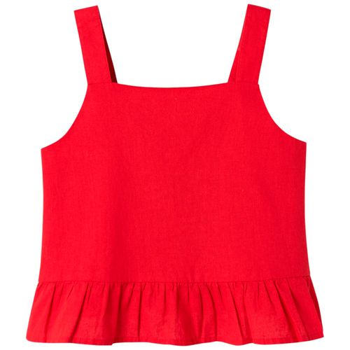 Blusa roja sólido para niña