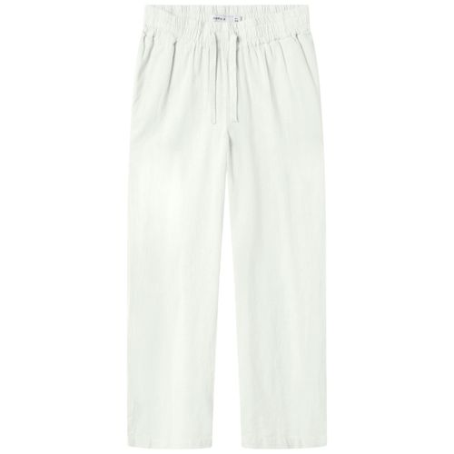 Pantalón blanco sólido para niña