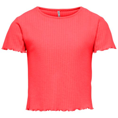 Blusa coral sólido para niña