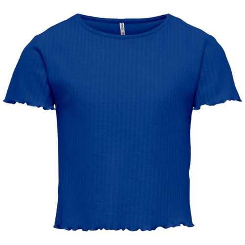 Blusa azul sólido para niña