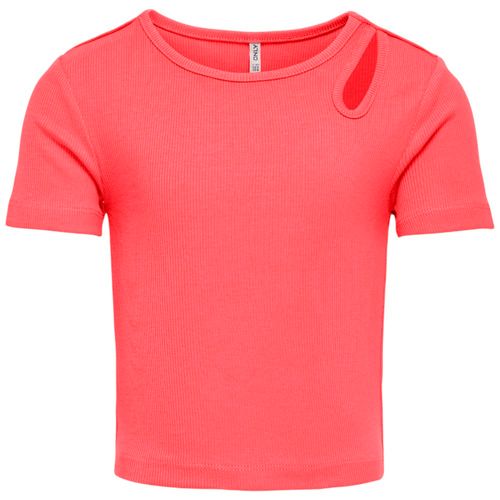 Blusa coral sólido para niña