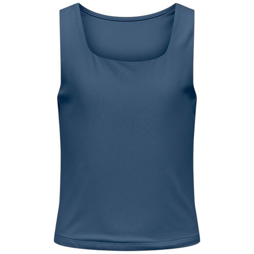 Blusa azul sólido para niña