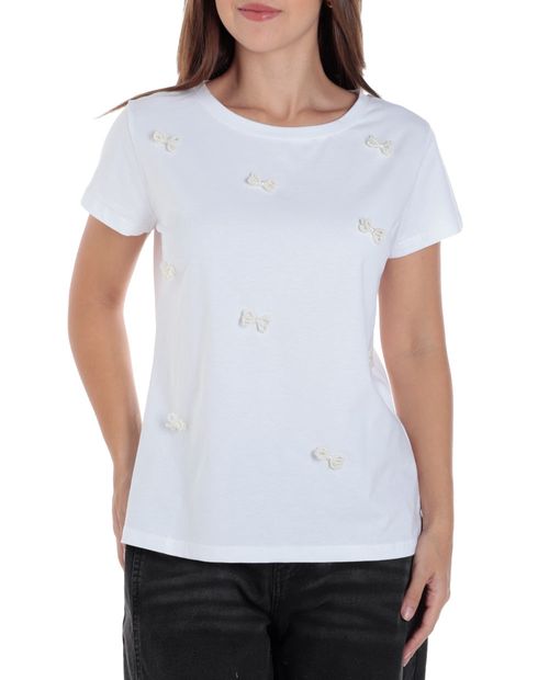 Camiseta Unexpected blanca manga corta para mujer