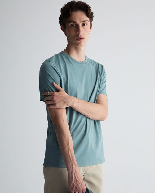 Camiseta Sfera verde sólida para hombre