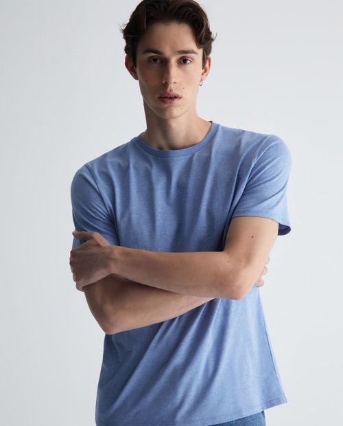 Camiseta Sfera celeste heather para hombre