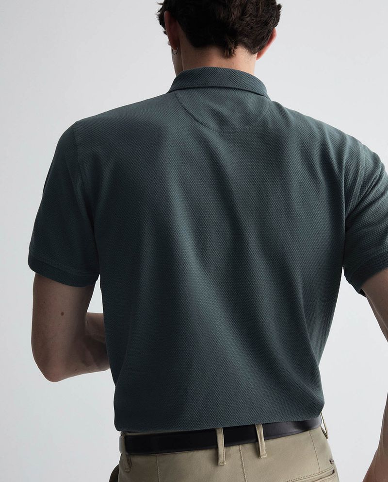 104997520-Camisa-polo-Sfera-verde-oliva-texturizada-para-hombre