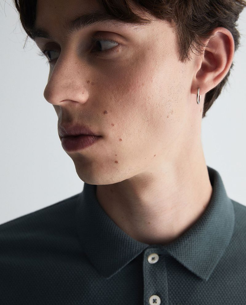 104997520-Camisa-polo-Sfera-verde-oliva-texturizada-para-hombre