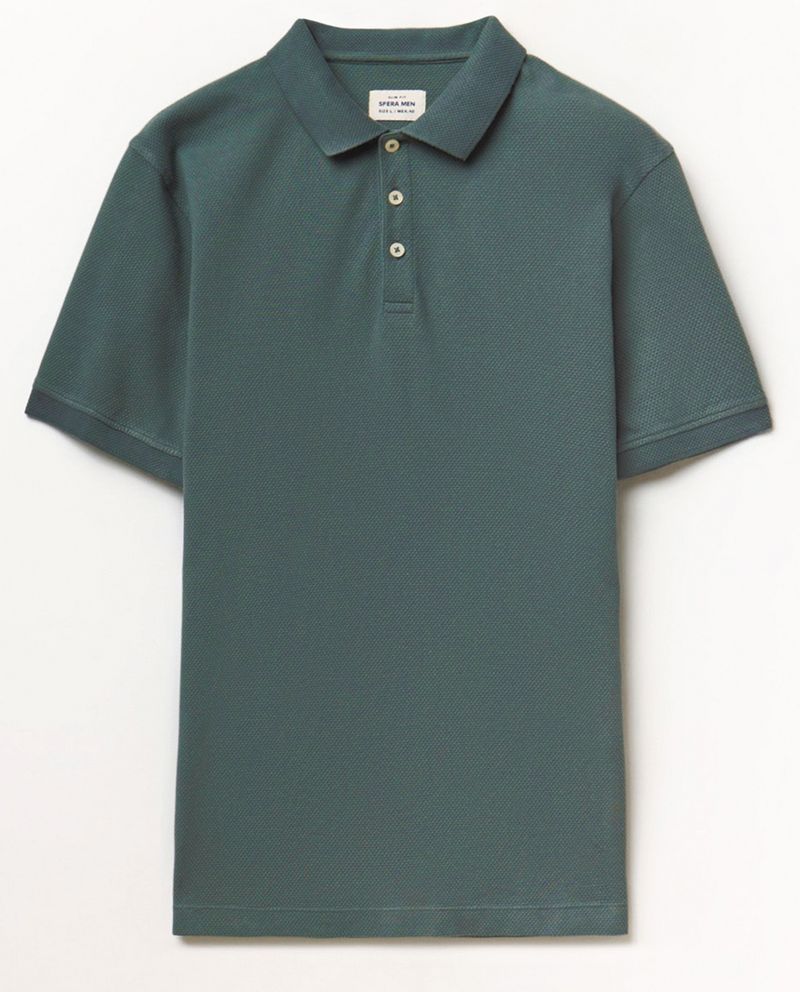 104997520-Camisa-polo-Sfera-verde-oliva-texturizada-para-hombre