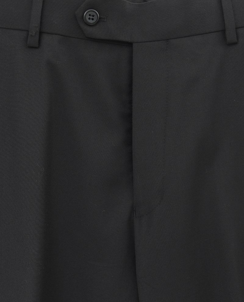 Traje de vestir classic fit Gents negro sólido para hombre-1753912990891