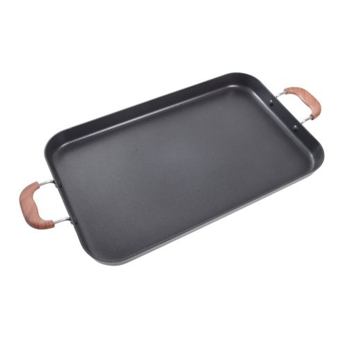 Plancha doble quemador de aluminio Chef essence 28x45 cm